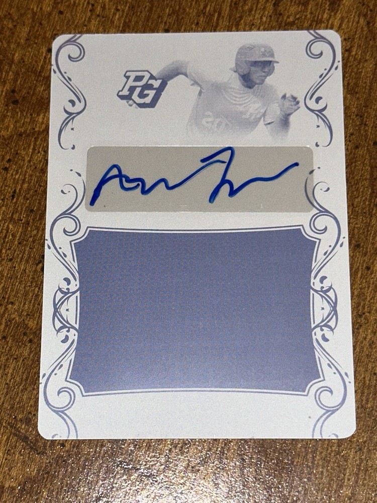 ANDREW JENKINS 2018 Leaf PERFECT GAME Autograph YELLOW Print Plate #1/1 TIGERS