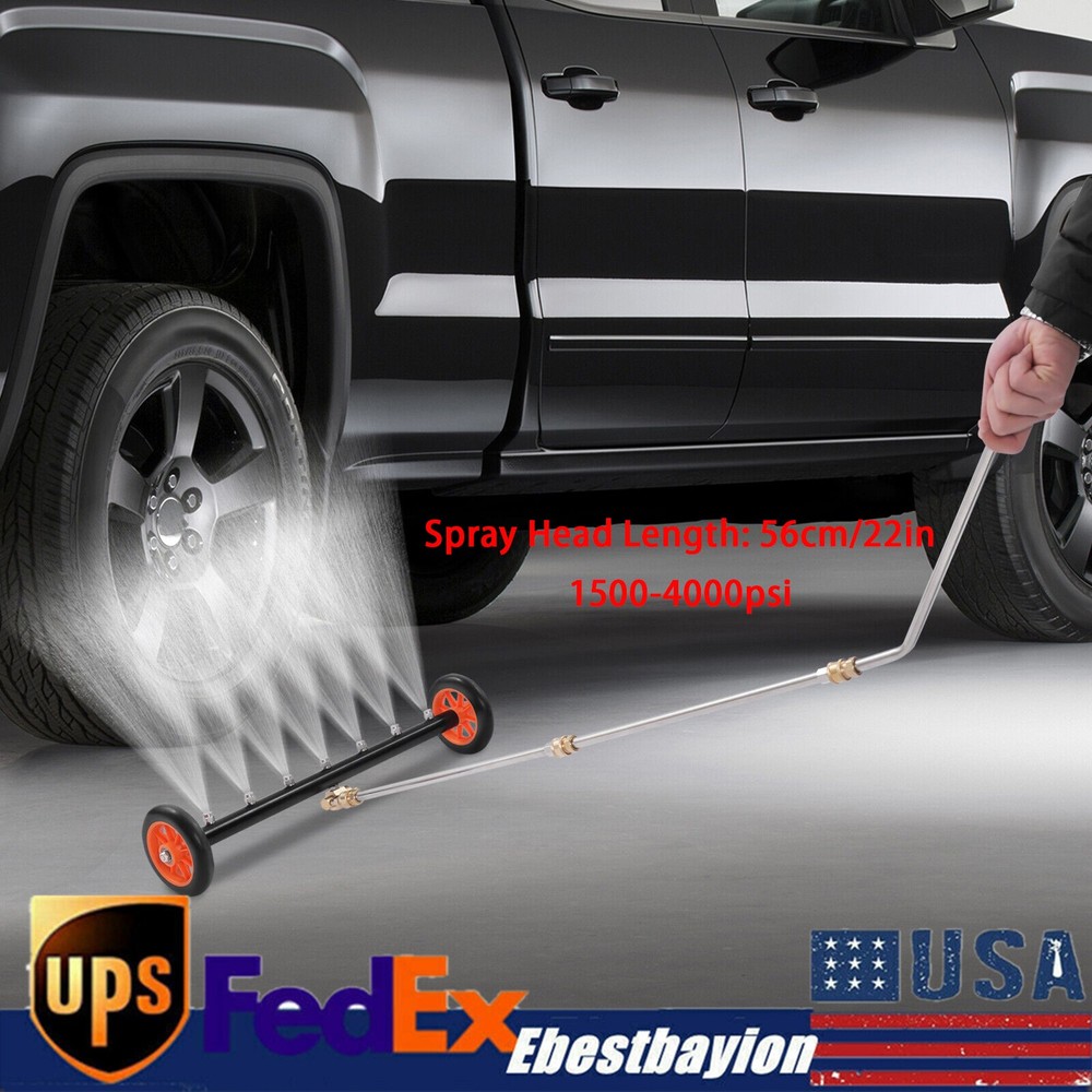 22-inch Pressure Washer Under Car Cleaner with 7 Nozzles