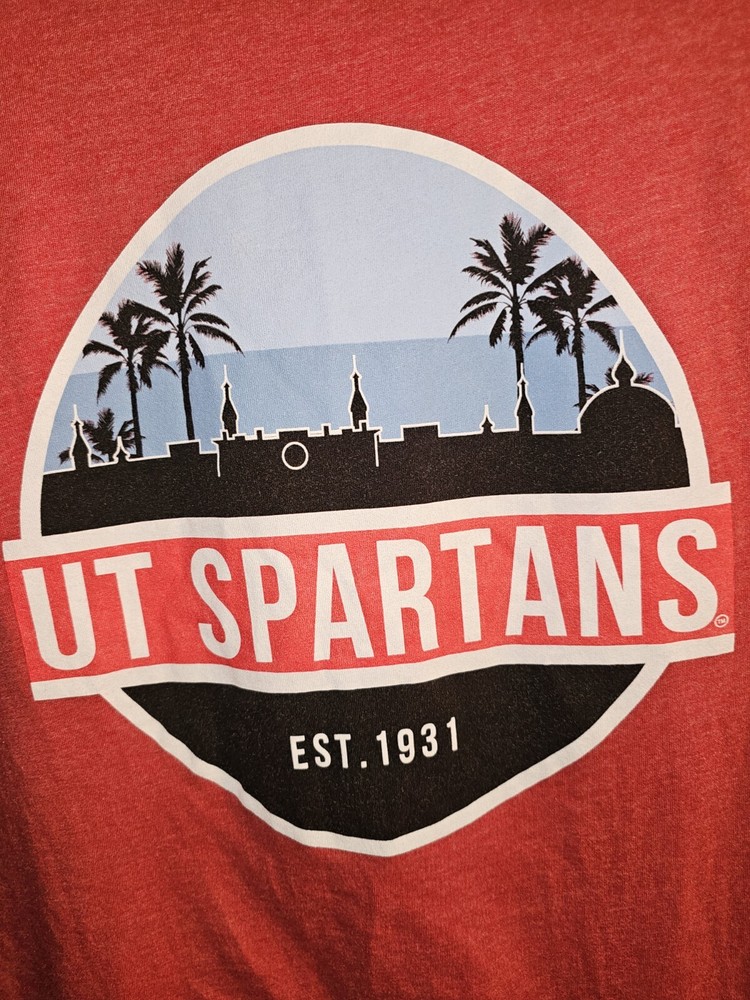 UT Tampa Retro Logo T-Shirt for Women NCAA Vintage Red Tee  