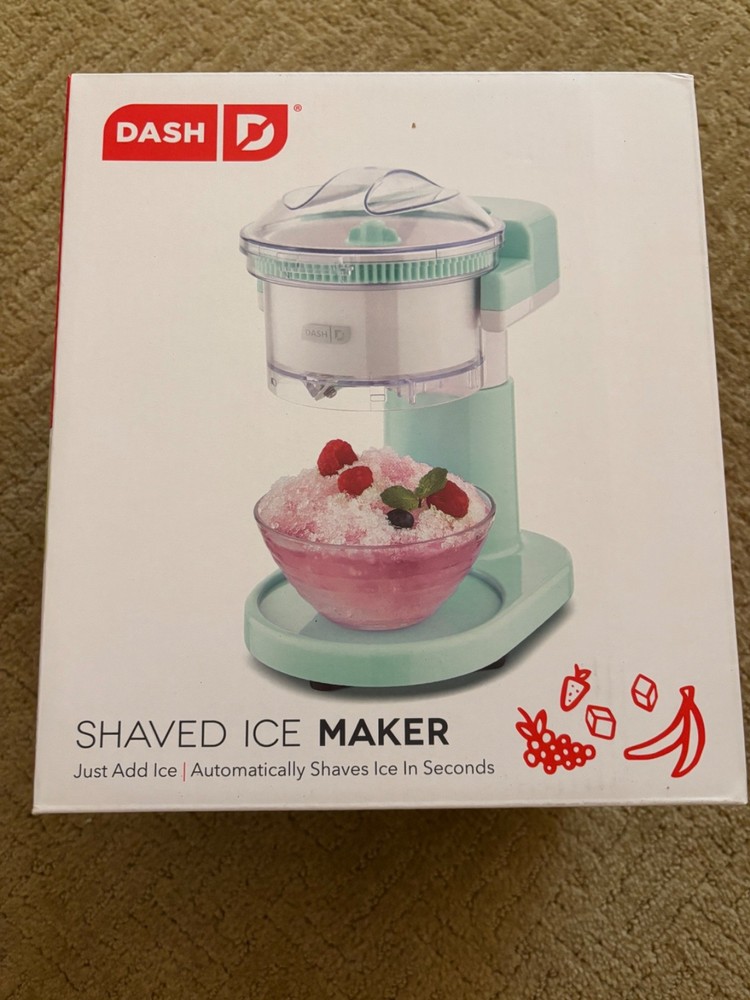 NEW Aqua Dash Shaved Ice & Slushie Maker for Multipurpose Use