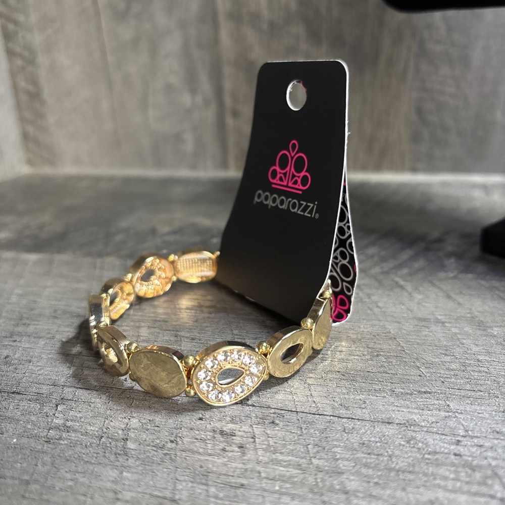 Paparazzi Gold Tone Stretchy Bracelet