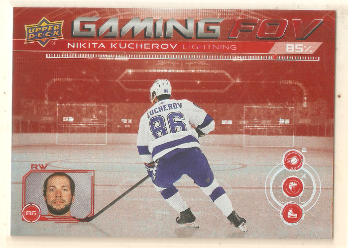 Nikita Kucherov 2024-25 Upper Deck Series 1 Gaming FOV Insert #19 Lightning