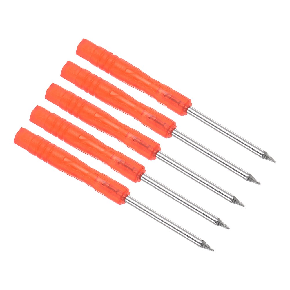 5pcs T2 Torx Screwdriver Set with Non-Slip Red Handle