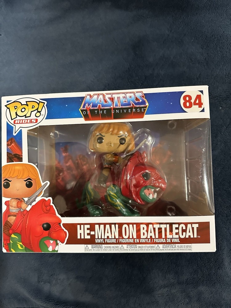 Funko Pop Rides He-Man on Battle Cat Masters of the Universe Vinyl Figure #84  
