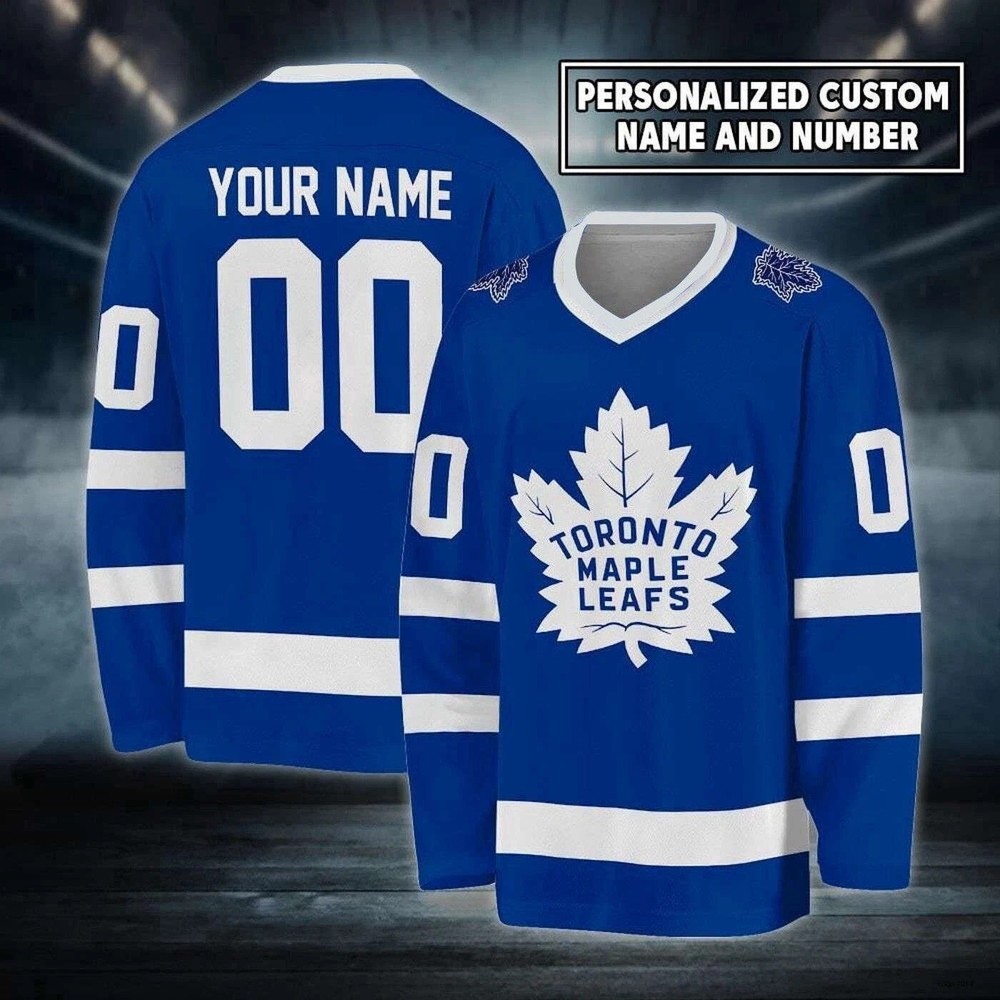 NEW! Personalized Toronto Maple Leaf Hockey Shirt, Hockey Team Gift Fan-Made
