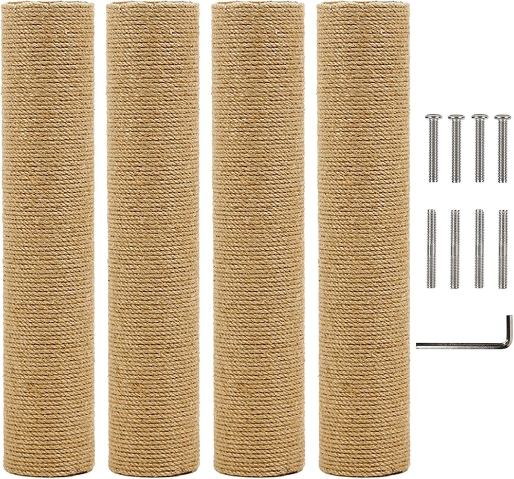 Fhiny 4PCS Cat Scratching Post Replacement 15.7