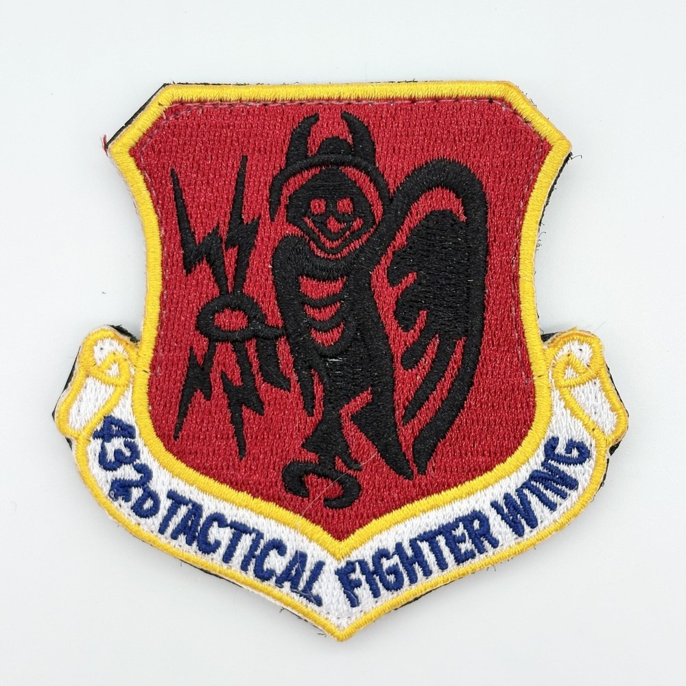 432d Tactical Fighter Wing (432 TFW) Patch, 3in, Hook and Loop