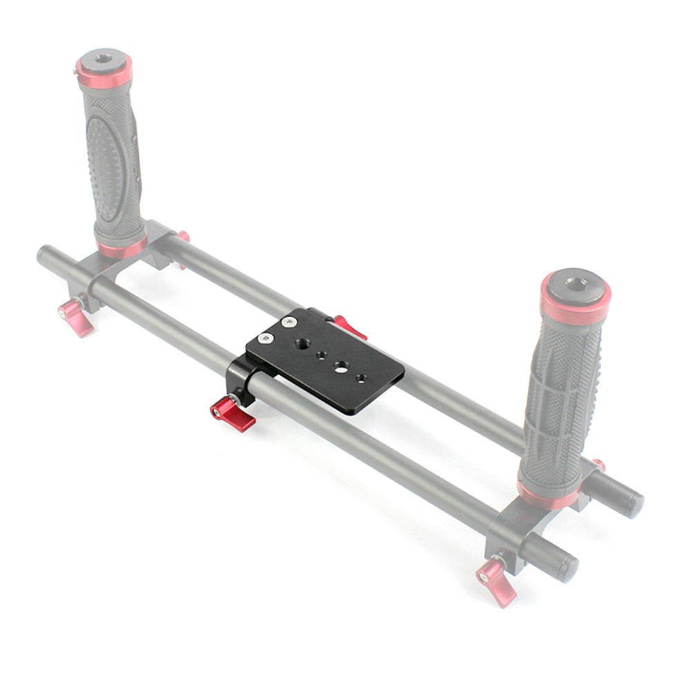 Metal Dual Rod Clamp Mounting Adapter For 15mm Rail Rod System Pipe Clamp Base