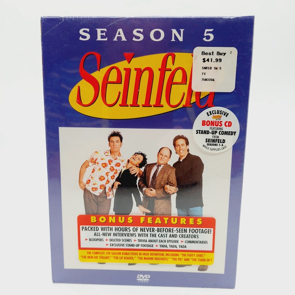 Seinfeld Season 5 DVD TV Series with Special Bonus Features New Sealed!