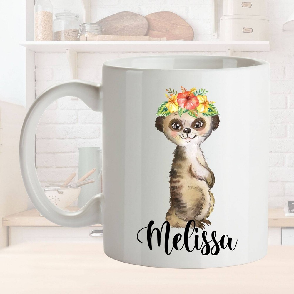 Personalized Meerkat Mug L Meerkat Lover Gift Idea L For Birthday Christmas