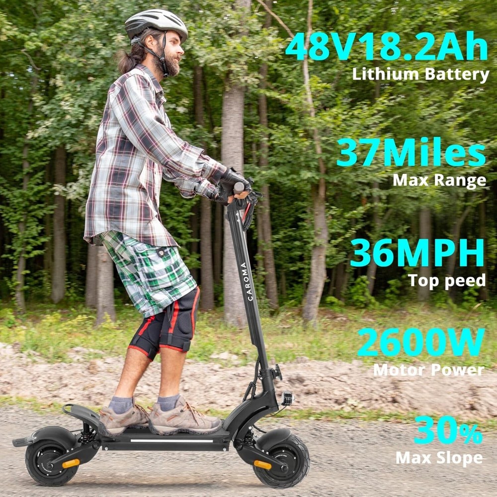 Electric Scooter Adults Peak 800W Motor, 8.5 Ihch Solid Tires, 36MPH Top Speed #