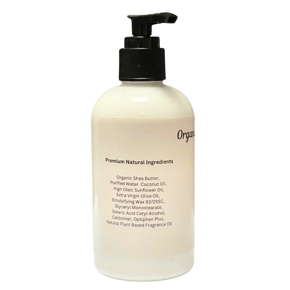 Handmade Body Lotion Organic Shea Butter & Coconut Oil - Dragons Blood-- 8 oz