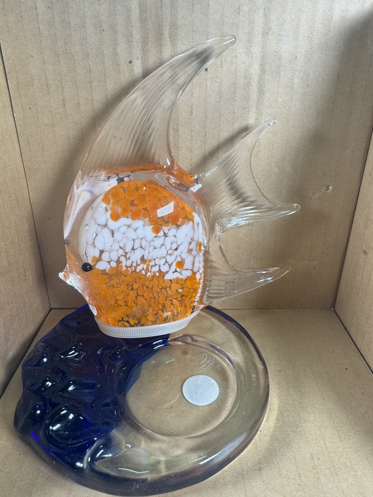 Partylite Riviera Glass Fish Tealight Holder P7154 New in Box