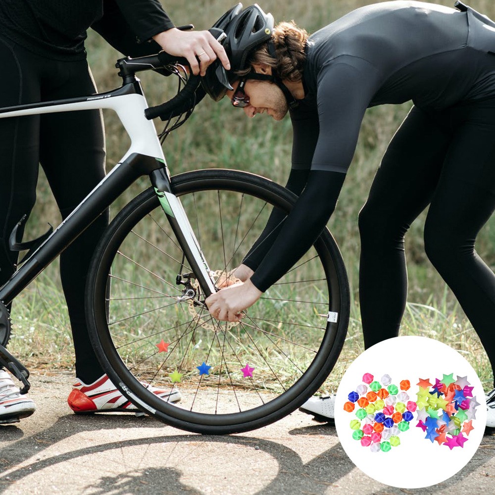 72 Pcs Colorful Bead Car Wheel Accessories for Cool Bike Decoration