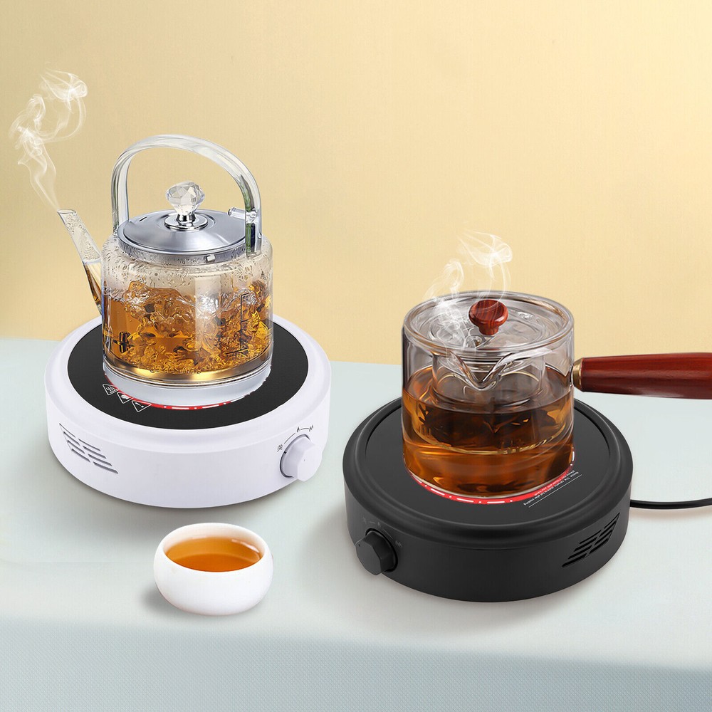 700W Portable Small Electric Stove Hot Plate Adjustable Power+Anti-slip Foot Mat