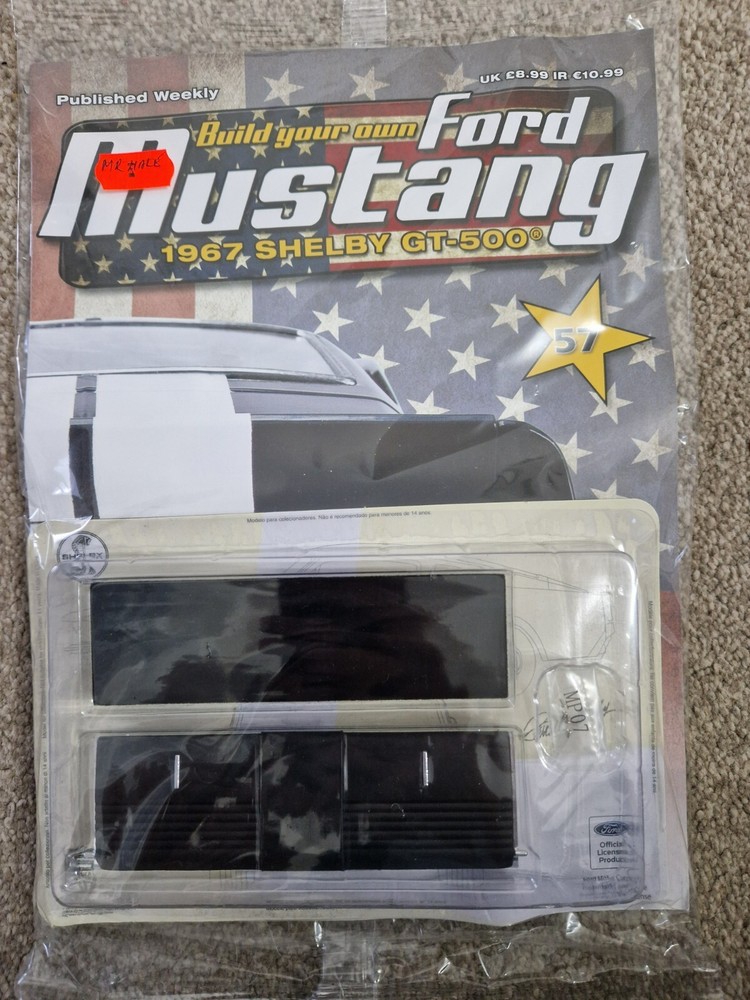 1/8 DEAGOSTINI BUILD YOUR OWN FORD MUSTANG 1967 SHELBY GT-500 ISSUE 57 INC PART