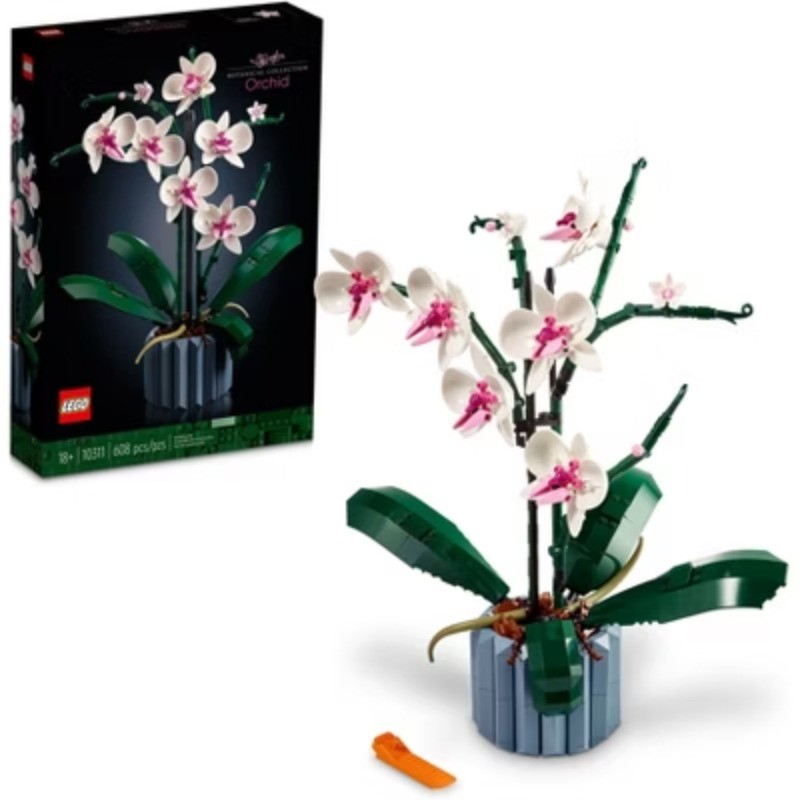 LEGO Icons Orchid Flower Building Kit 10311 with Realistic Details
