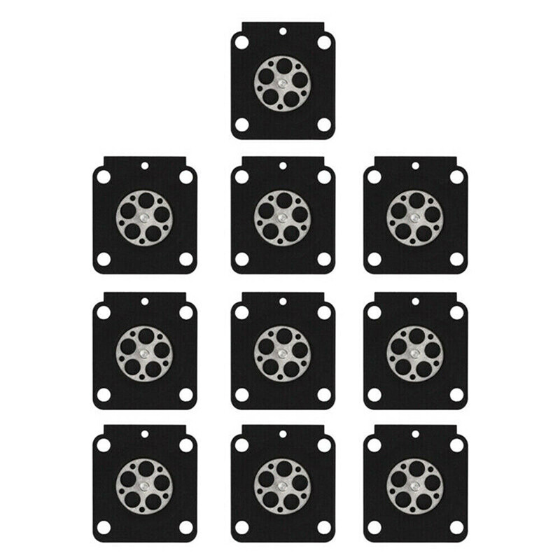 10PCS Carburetor Rebuild Kit Metering Diaphragm Spare Parts For Zama A015053 C1Q