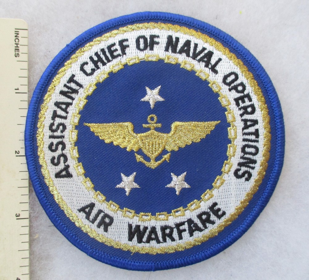 Original US NAVY AIR WARFARE PATCH ASSISTANT CHIEF of NAVAL OPERATIONS