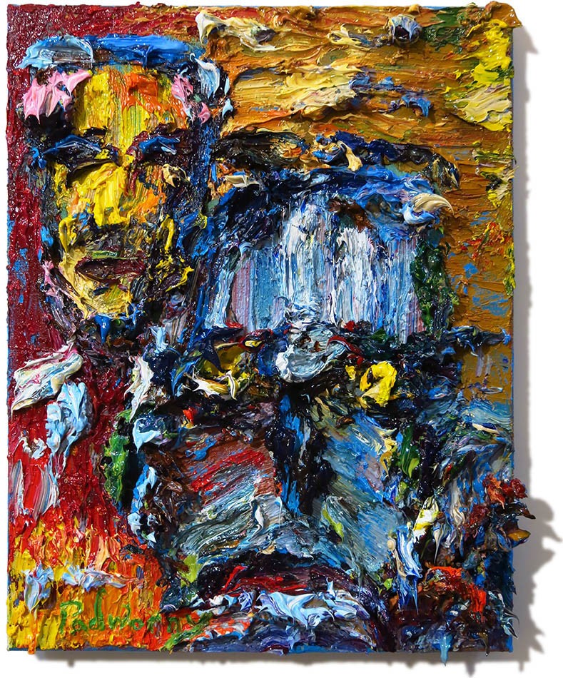 OIL█PAINTING VINTAGE IMPRESSIONIST ART█SIGNED ABSTRACT ORIGINAL PORTRAIT URBAN