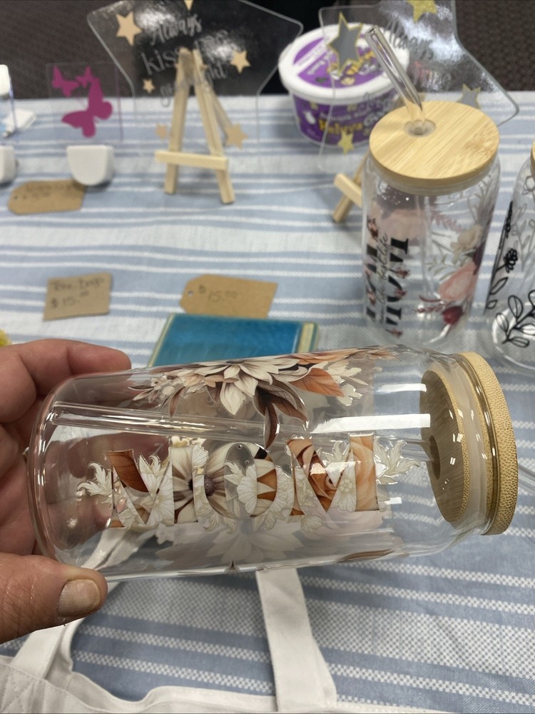 Mothers Day Gift Glass Jar with Personalized Message  -image