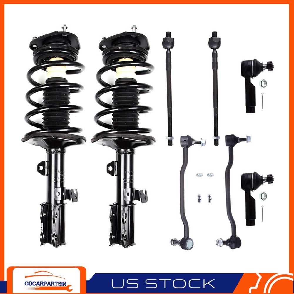 Nissan Altima 2.5L Front Suspension Kit Struts Springs Sway Bar Ball Joint Tie Rod 2002-2006