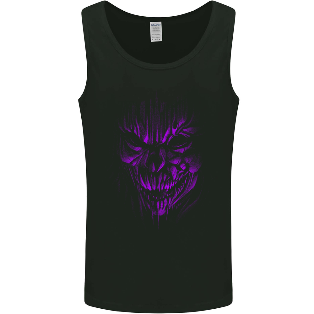 Demon Skull Devil Satan Grim Reaper Gothic Mens Vest Tank Top