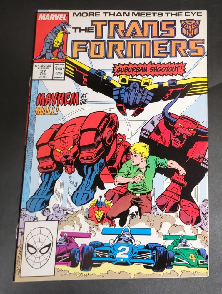 Transformers (1984) #37 Jose Delbo Cover Suburban Shootout! Bob Budiansky NM-