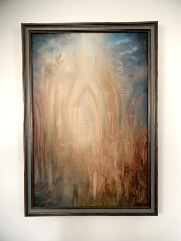 Original Framed Oil Painting on Canvas “Heaven’s Door” 36” x 24” By Chip Ghigna