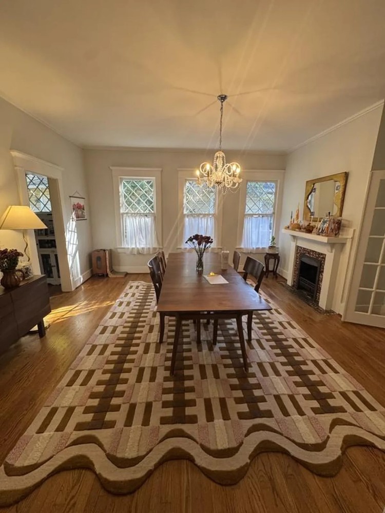 New \Hand Tufted Wool Geometric  Rug - Modern Area Carpet,Size 8X10, 9X12