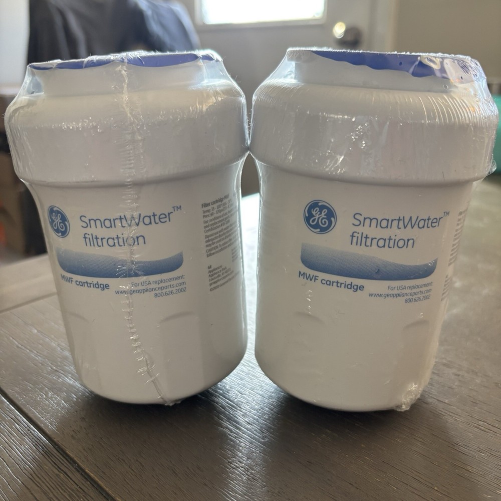 2 GE MWF Cartridges Genuine Smart Water Filters Sealed New