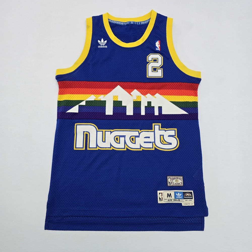 Denver Nuggets Vintage Jersey Alex English #2 Adidas Mens Medium NBA Basketball