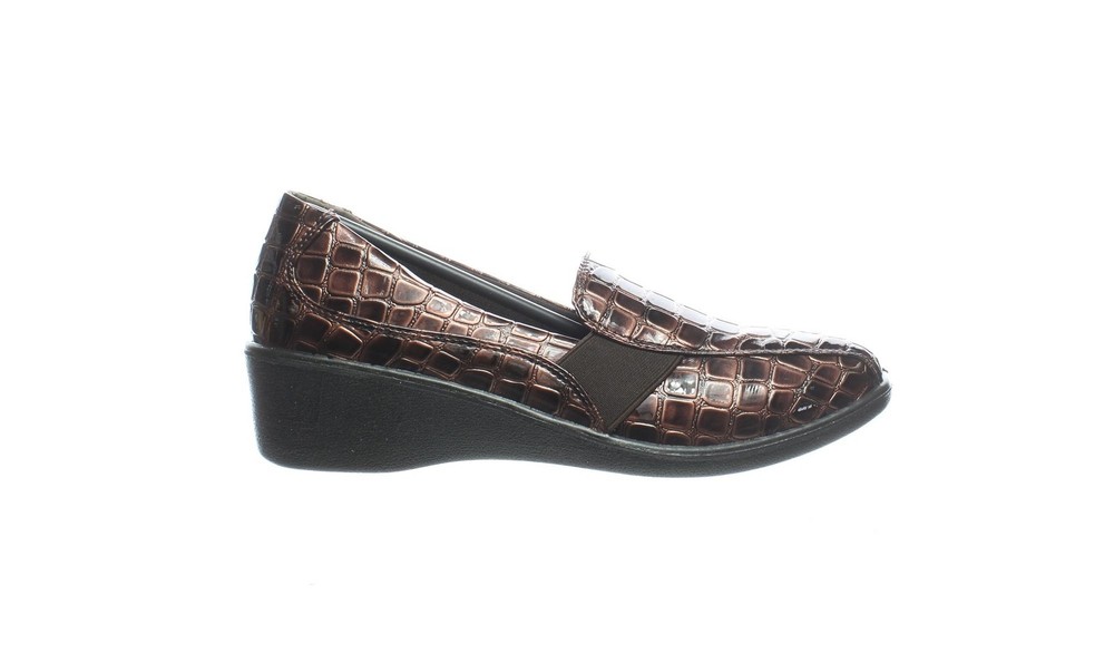 Easy Street Womens Dolores Animal Print Loafers Size 6
