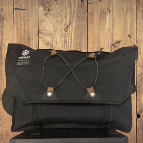 Clearance Sale black BAG MESSINGER High School Travel Laptop Rucksack Zipper NEW-image