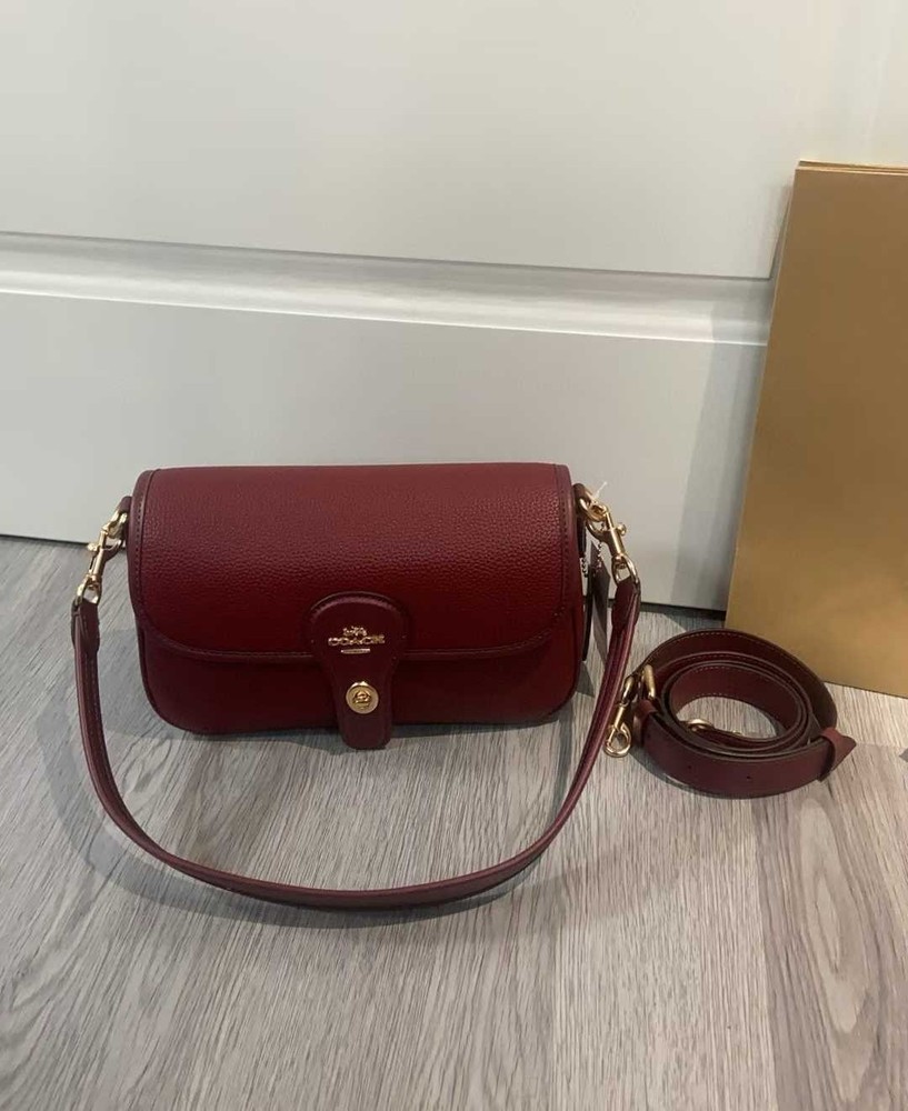 COACH Hadley Shoulder Bag Red 2 Way Crossbody Bag CY683 outlet New