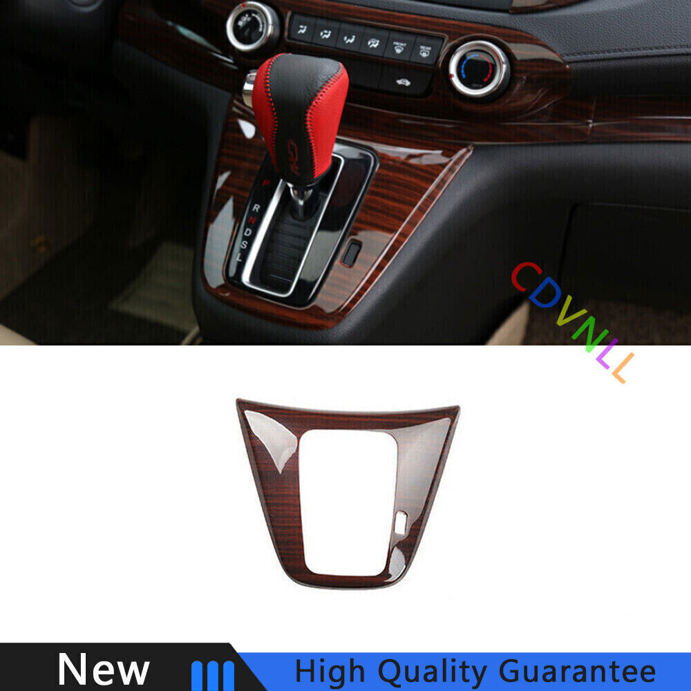 For Honda CRV CR-V 2012-2016 Peach Wood Grain ABS Console Gear Shift Panel Cover