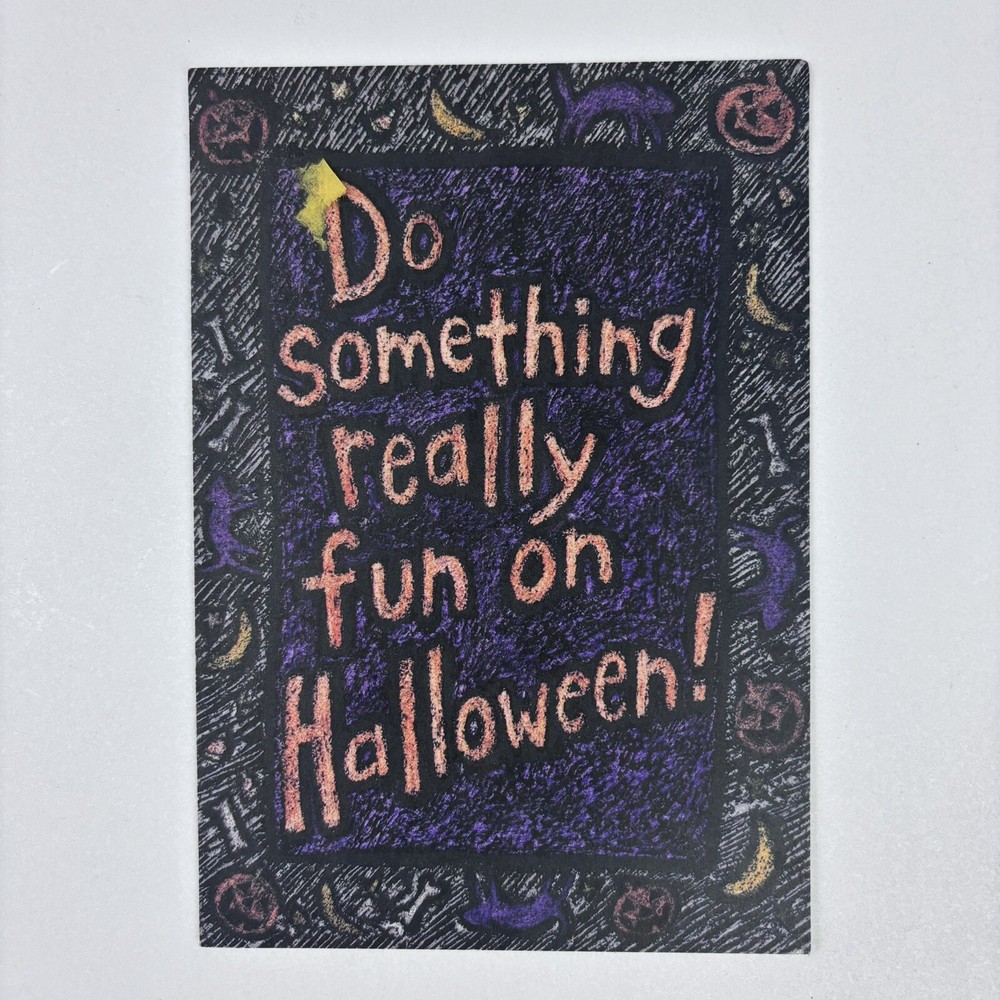 New Vintage Hallmark Shoebox Greetings Card Do Something Really Fun On Halloween