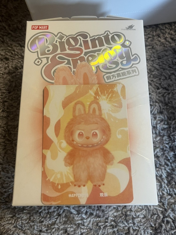 POPMART LABUBU The Monsters HAPPINESS Big Into Energy Sealed Flash Sale-image