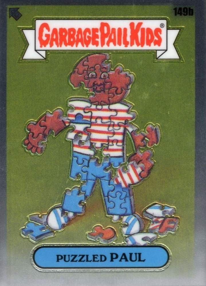 Garbage Pail Kids Chrome Series 4 Base Card 149b PUZZLED PAUL
