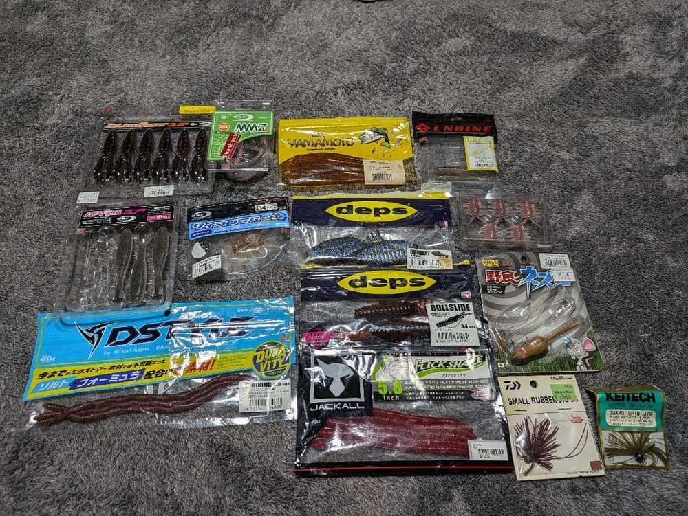 OSP Bass Fishing Worms Lot New Unused Soft Lures Assorted Models