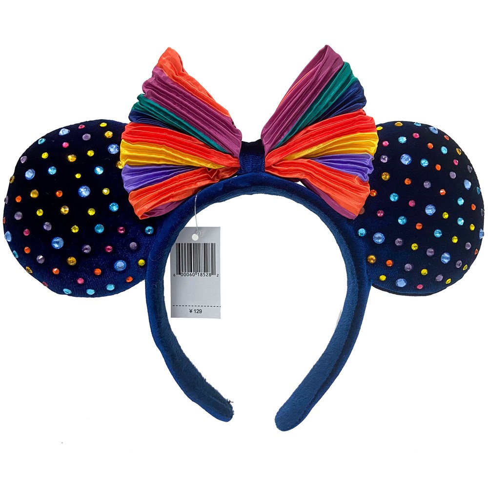 2022 Disney Parks Rainbow Pride Studded Mickey Minnie Mouse Ears Headband