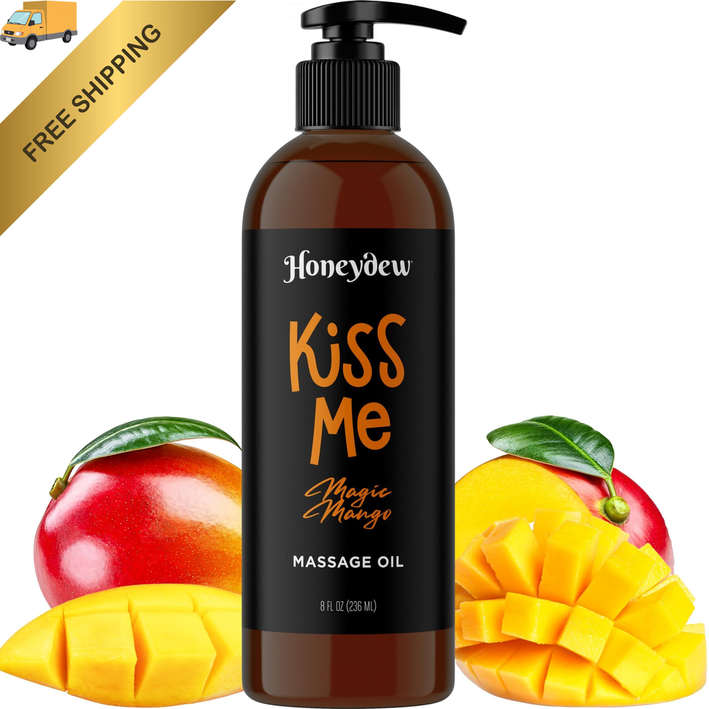 Mango Sensual Massage Oil for Couples - Alluring 8.00 Fl Oz (Pack of 1)
