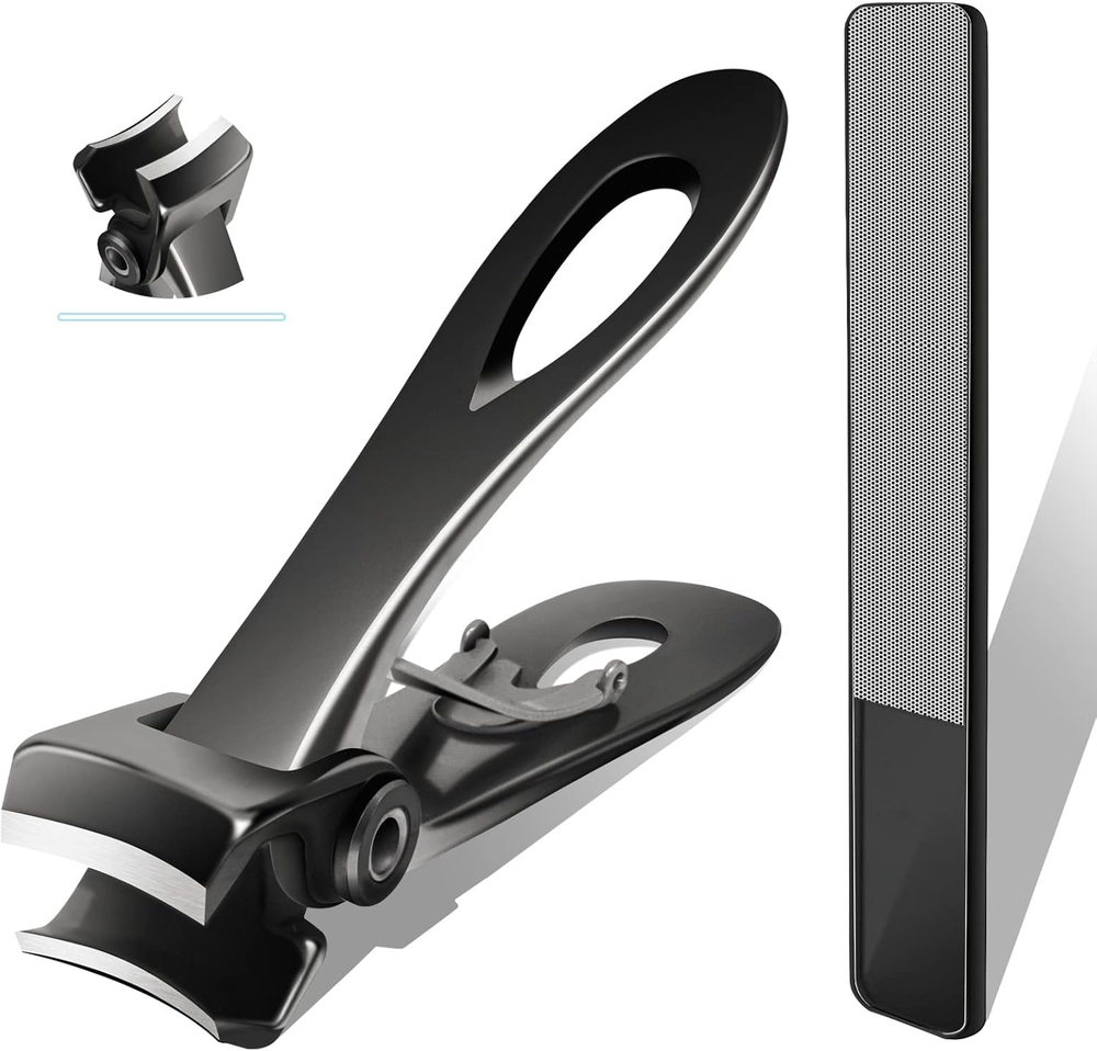 Thick Toenail Clippers with Long Handle and Wide Jaw Opening  