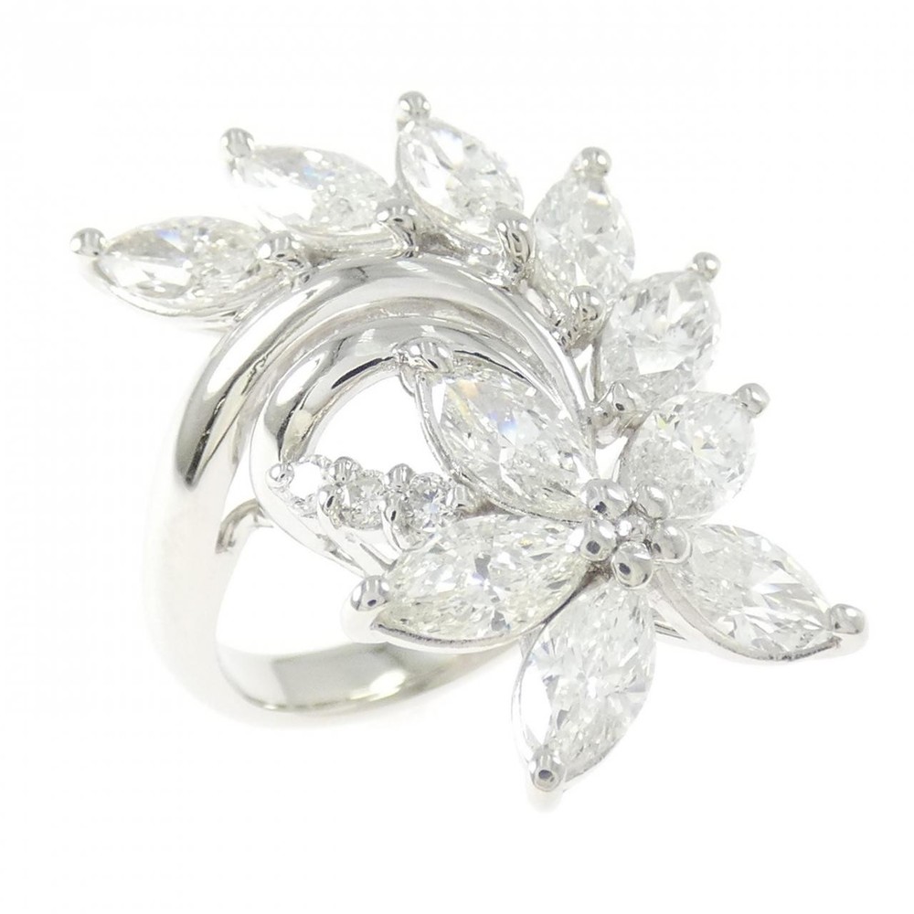 Authentic PT900 Flower Diamond Ring 2.48CT #230-000-381-5907