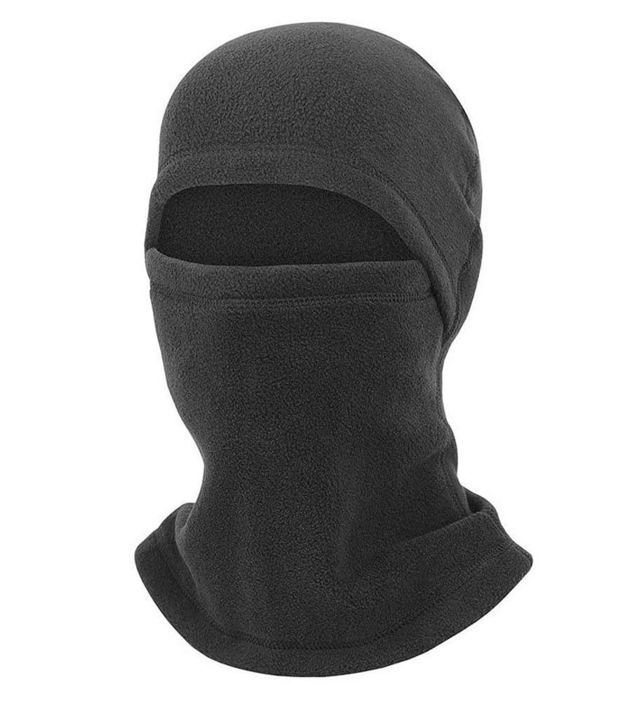 Black Fleece Balaclava Ski Mask for Men and Women Winter Face Cover