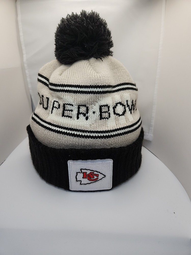 Kansas City Chiefs New Era Super Bowl LVIII 58 Beanie With Pom Pom OSFM