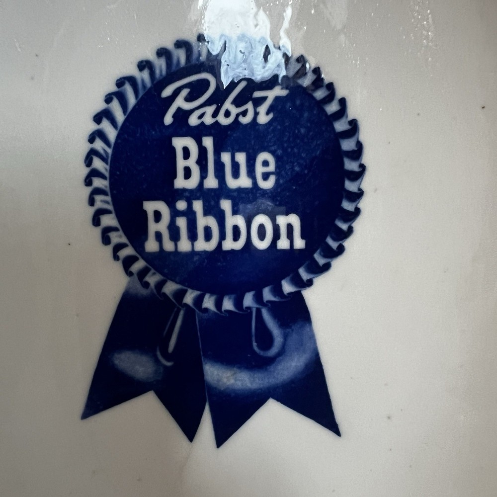 Vintage 39 Pabst Blue Ribbon McNicol China Oval Serving Platter  Beer Bar Ware