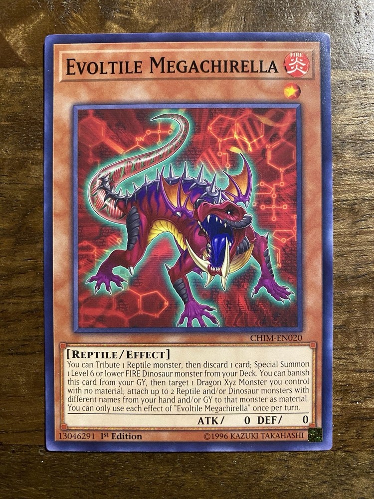 Yu-Gi-Oh! Evoltile Megachirella CHIM-EN020 - 1st Edition - Common - Near Mint!
