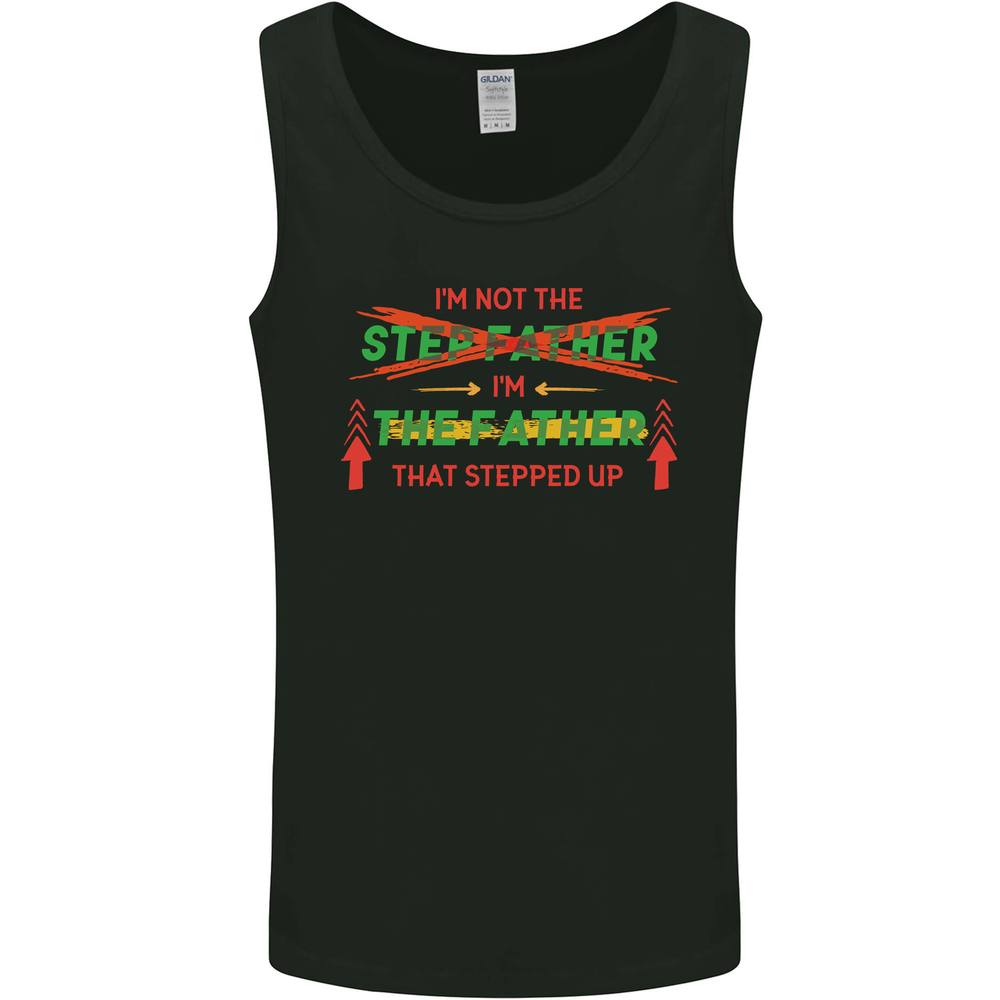 Fathers Day Im the Step That Stepped Up Mens Vest Tank Top-image