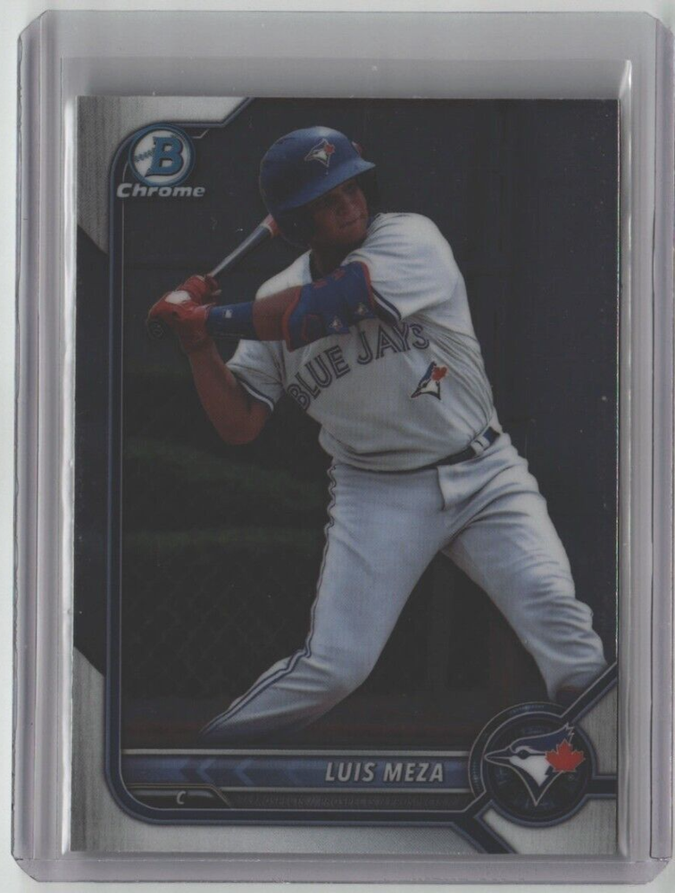 LUIS MEZA ROOKIE BOWMAN CHROME BDC-89 TORONTO BLUE JAYS MLB 2022 FREE SHIPPING